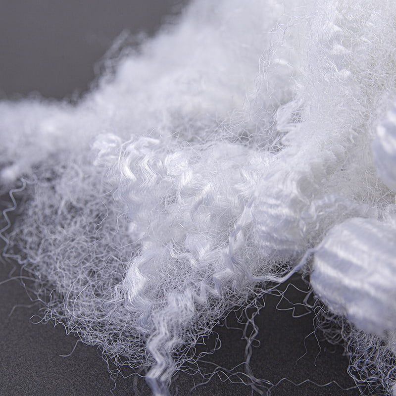 白色6D×64二维中空阻燃纤维 白色6D×64二维中空阻燃纤维